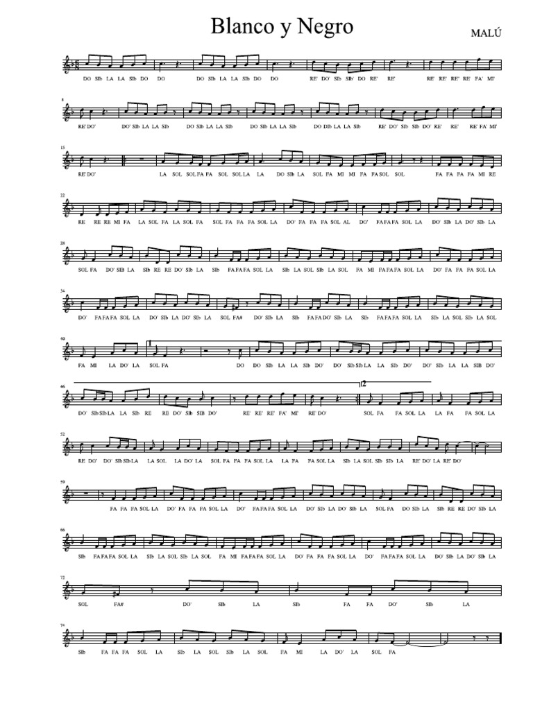 Malu partitura pdf pdf
