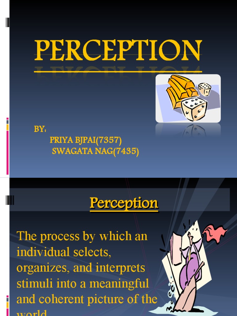 Understanding Consumer Perception | PDF | Market (Economics) | Perception