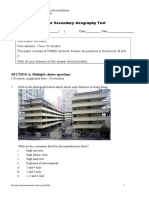 Senior Secondary Geography Test: SECTION A: Multiple-Choice Questions