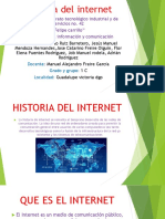 Historia Del Internet TICS