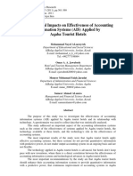 Technological Impacts On Effectiveness of Accounting Information Systems (AIS) Applied by Aqaba Tourist Hotels