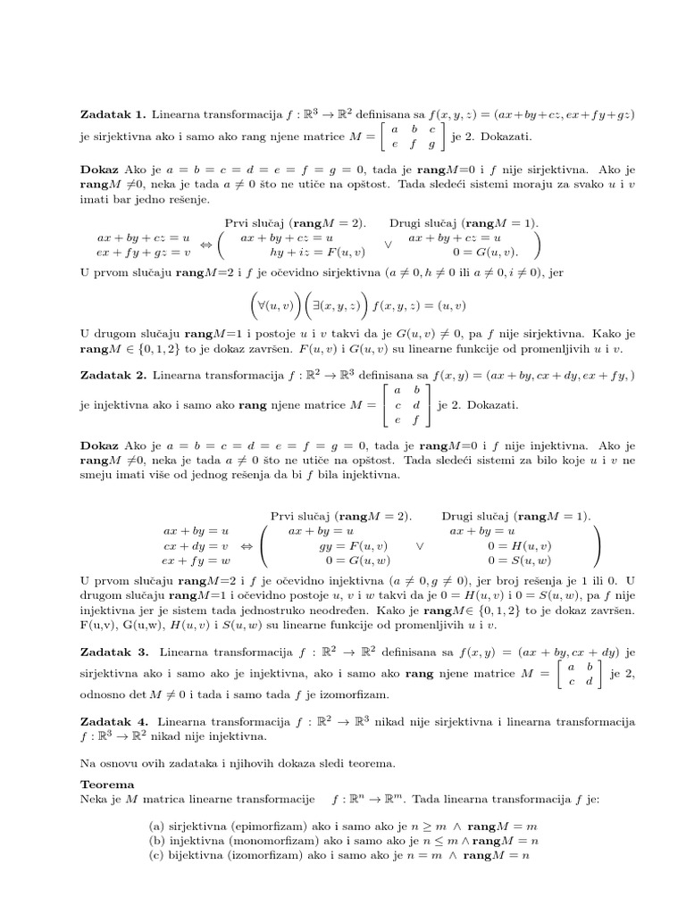 Injektivnost | PDF