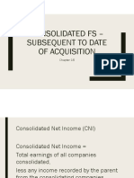 Consolidated FS Subsequent To Date of Acquisition