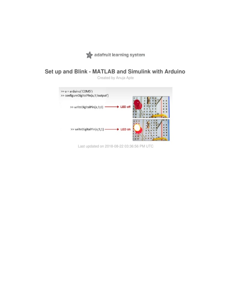 How To Use Matlab and Simulink With Arduino | PDF | Matlab | Arduino