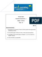 9th Science SA1 PracticePaper3 Q