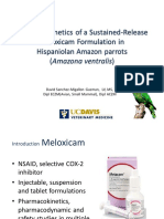 Pharmacokinetics of Meloxicam SR in Amazonian Parrots