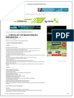 Checklist de Manutenção Preventiva PDF