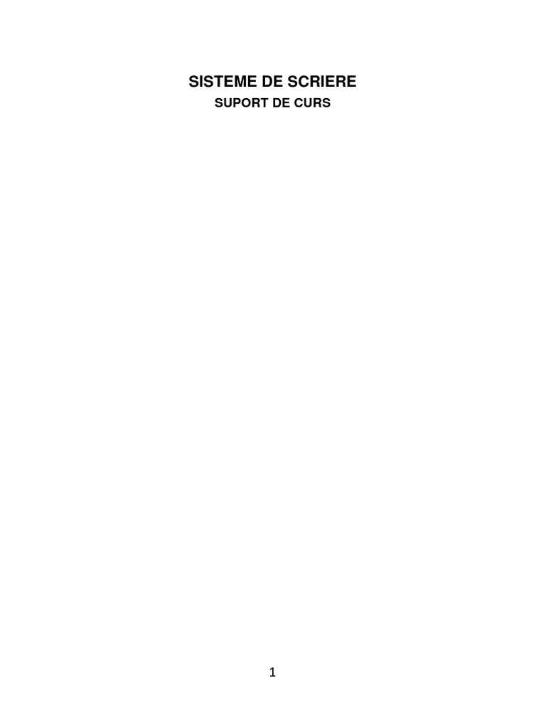 Sisteme De Scriere Docx