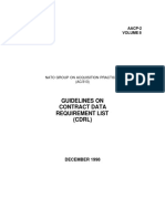NATO Guidelines on Contract Data Requirement Lists (CDRL