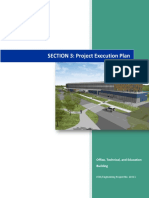 SECTION 3: Project Execution Plan: Office, Technical, and Education Building
