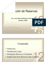 Valuación de Reservas en Seguros