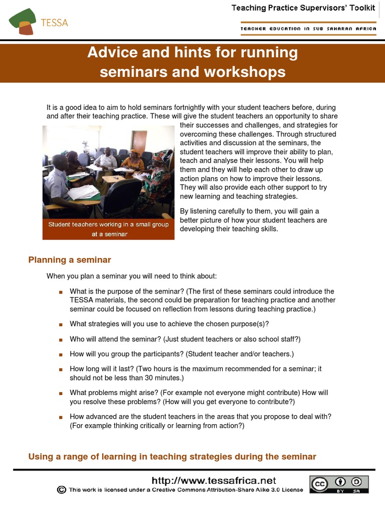 Effective Seminar Strategies for Teachers | PDF | Teaching Method ...