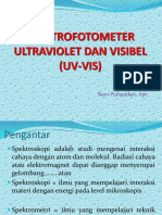 Spektrofotometer Ultraviolet Dan Visibel (Uv-Vis)