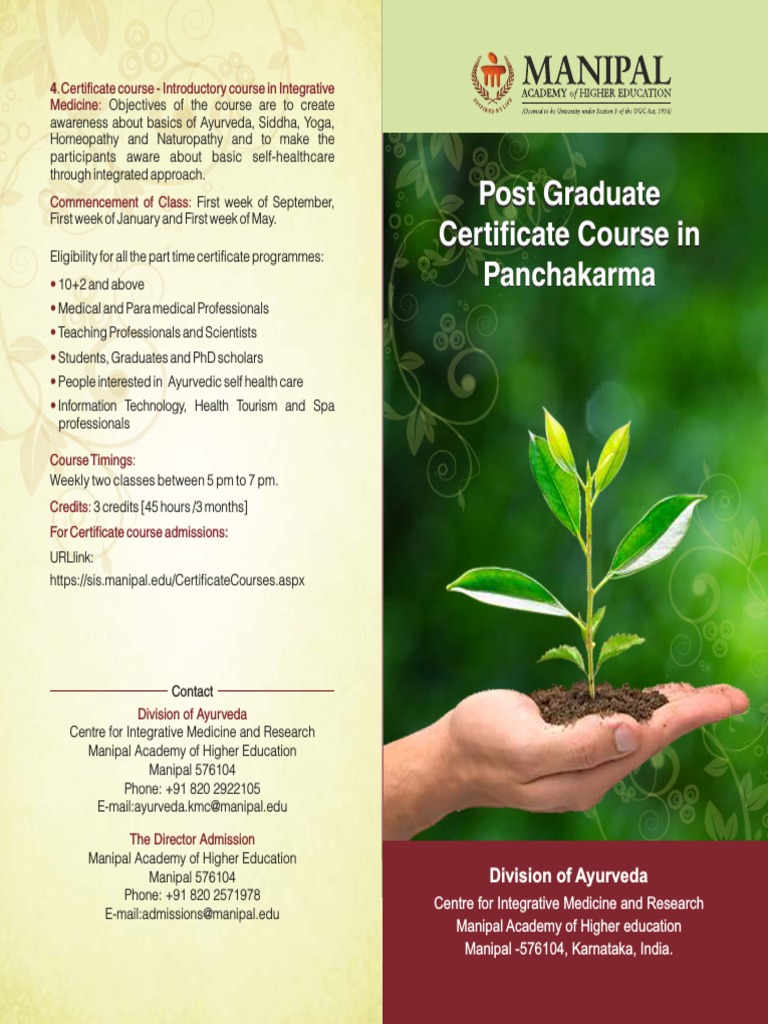 Panchakarma Course PDF Ayurveda Medicine