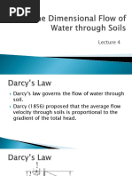 Flow of Water Through Soils