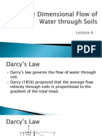 Flow of Water Through Soils