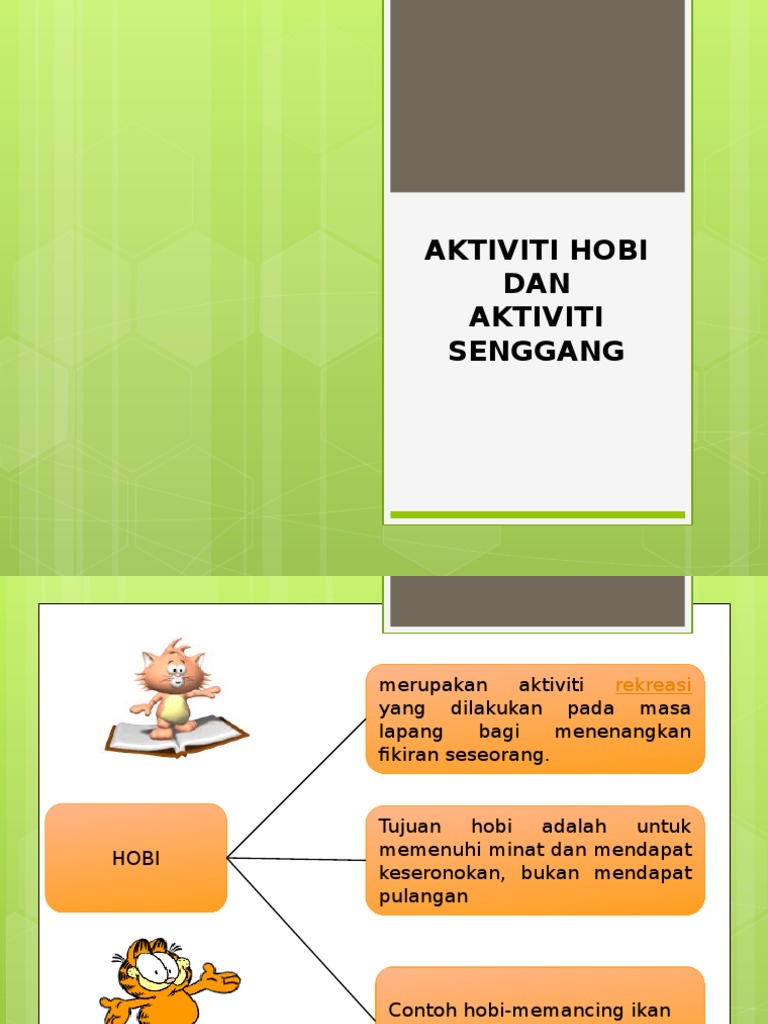 Aktiviti Hobi Dan Aktiviti Senggang Pdf