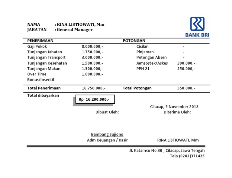 26 Gaji Di Bank Bri Info Dana Tunai