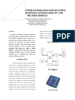 New Hybrid Power Generation For Multiple Energy Harvesting System Using PV and Peltier Module