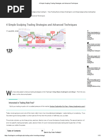 4 Simple Scalping Trading Strategies and Advanced Techniques