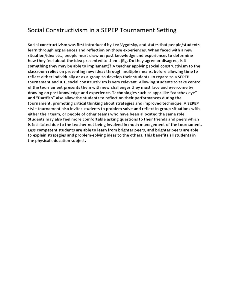 Social Constructivism | PDF