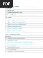 Chapter 1: Basic C Programs