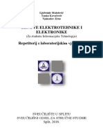 Osnove Elektrotehnike I Elektronike (IT) - Repetitorij S Laboratorijskim Vježbama PDF