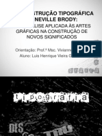 Desconstrução Tipográfica de Neville Brody