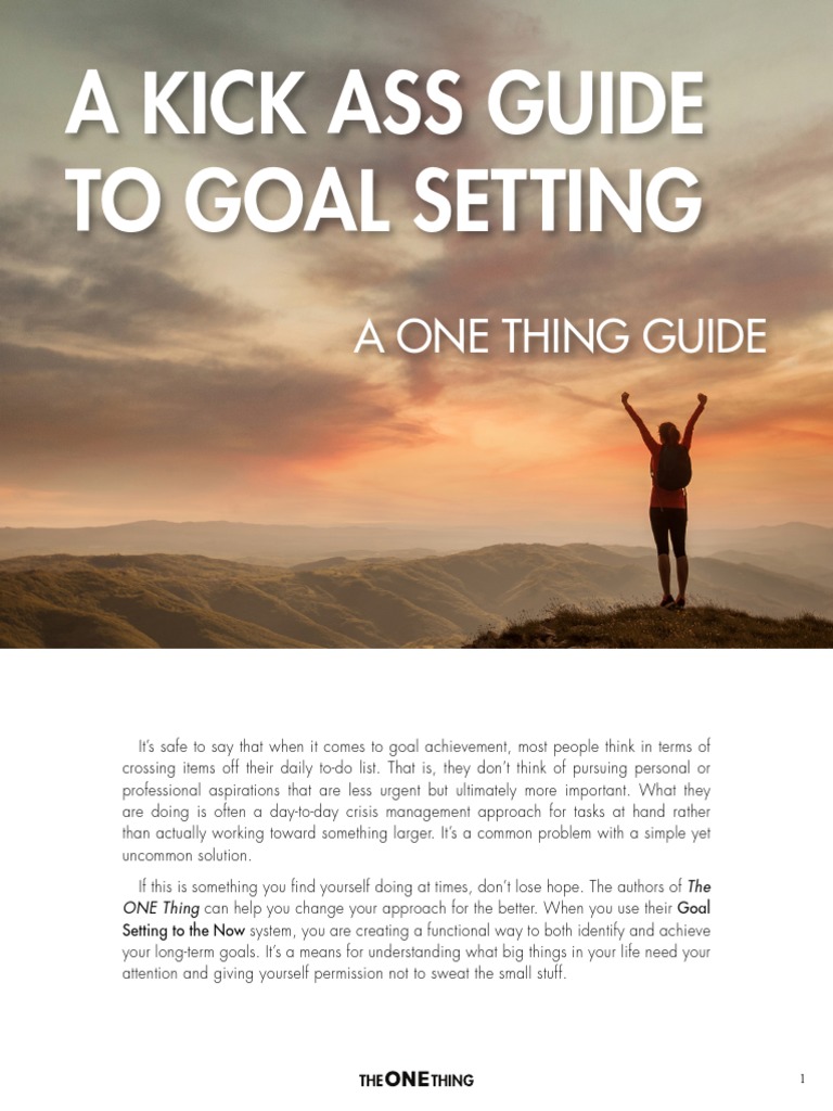 Long-Term Goal Setting Guide | PDF | Time Management | Professional Skills