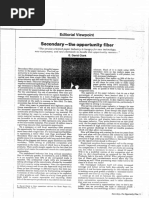 1. Editorial View Point Secondary the Oppertunity Fiber