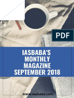 IAS Monthly Current Affairs Magazine SEPTEMBER 2018