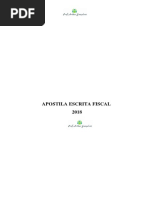 Apostila Escrita Fiscal 2018 - Professor Arthur Gonçalves