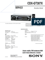 CDX-GT207X MANUAL de SERVIÇO. Auto-radio FM Estereo_am Com Toca-discos a Laser. Brazilian Model. Ver - PDF