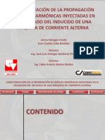 Caracterización de La Propagación de Señales Armónicas Inyectadas en El Devanado Del Inducido de Una Máquina de Corriente Alterna