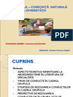 CONFLICTUL - Consecinta Naturala A Diversitatii