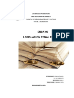 Ensayo Legislacion Penal