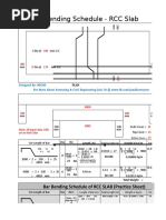 Bar Bending Schedule - RCC Slab New