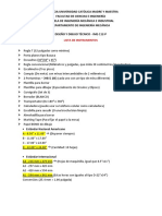 Lista de Instrumentos para Dibujo