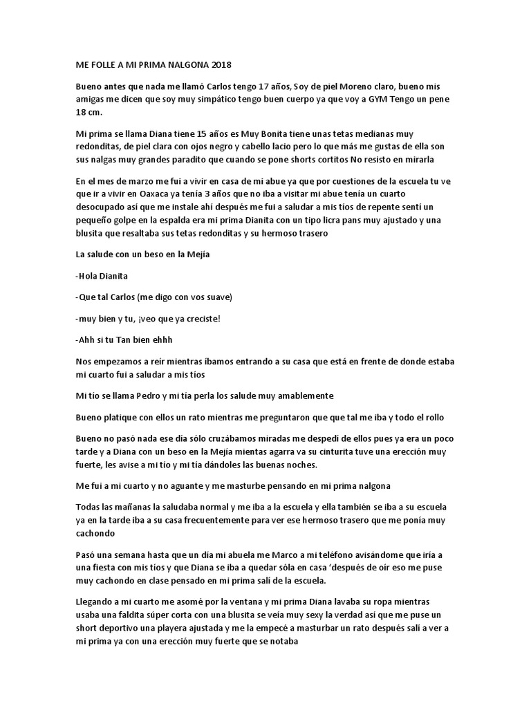 Me Folle A Mi Prima Nalgona 2018 | PDF
