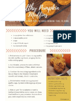 Healthy Pumpkin Muffin Recipe Handout