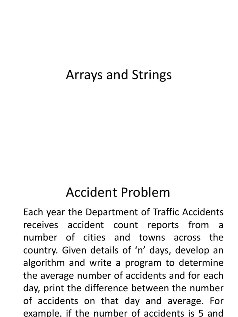 Arrays and Strings in C Programming | PDF | String (Computer Science ...