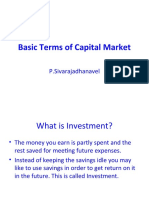 Basic Terms of Capital Market