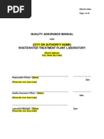 Quality Assurance Manual: Document No.: Effective Date: Revision No.: Page 1 of 35