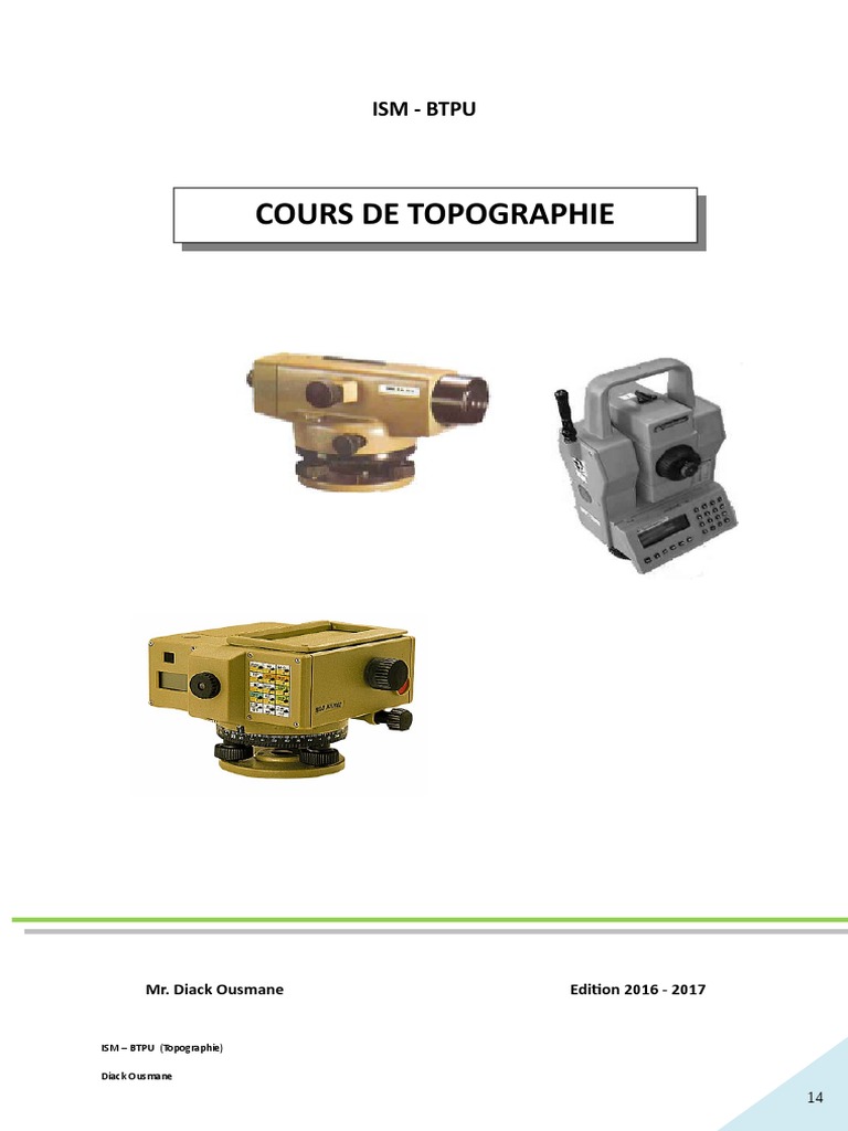 Cours de Topographie et Géodésie PDF | PDF | Géodésie | Topographie