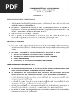CIRCULAR 4 - Orientações Para GTs