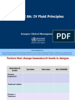 MODULE 8A: IV Fluid Principles: Dengue Clinical Management