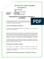 Dependencia Económica Interna y Externa