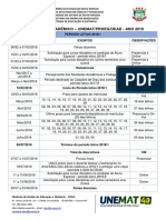 Calendario Academico DEAD 2018