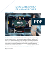 Cara Hitung Matematika Dalam Permainan Poker Online