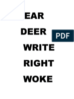 Dear Deer Write Right Woke
